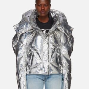 Chen Peng Silver Down Puffer Jacket